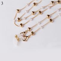 Necklace Glasses Chain Mask Chain Mask Extender Chain Mask Chain Anti Drop Lanyard Pearl Gold Chain