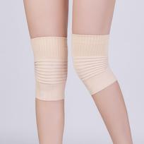 Cotton Knee Pads Men Women Air Conditioning Room Sports Knee Pads Compression Knee Brace Elastic Support Pads XL kūno spalva