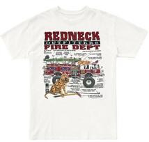 Vintage Redneck Fire Dept T-Shirt Country Music Cowboy Garth Short sleeve White S