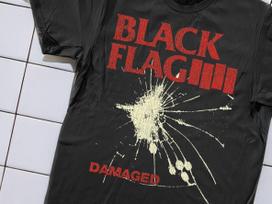 1981 Damaged Flag Promo T-Shirt Black XXL XL brown