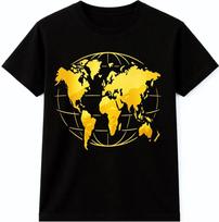 World Map T-Shirt Globe Travel Geography Explorer Teacher Gift Graphic Tee S