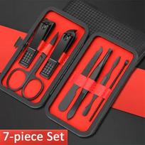 7/10/12/18/20/24PCS Set Stainless Steel Nail Clipper Cutter Professional Toe Forceps Nail Scissors Nail Shaper Nail Care