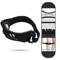 1Pc Patella Tendon Knee Strap, Knee Support Brace Hiking Basketball Running Jumpers Knee Tennis Volleyball Squats juoda pilka spalva