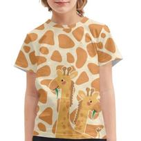 Baby Clothing 3D Print Giraffe Tshirt Kids Clothes Short Sleeve Top for Boys Girls 2-10Y Animal T Shirt for Performance Clothing 170