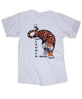 Launch Mode Tiger Skateboard BMX Surf Snowboard Wakeboard Ride Air white T-shirt Tops Tees Unisex 4XL