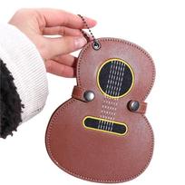 Guitar Shaped Guitar Plectrums Bag Large Capacity Guitar Pick Clip Guitar Pick Holder Bag  Ukuleles ruda