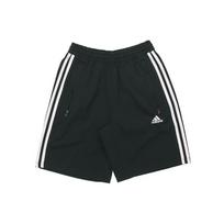Adidas Essential Striped Logo Elastic Waist Athletic Shorts Men Bottoms Black FT2838 M