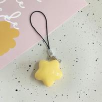 Kawaii Spalvos Pentagramos Dervos Pakabukas Telefono Dirželis Kuprinės Pakabukai Ins Pakabukas Ausinių Dėklo Aksesuarai Kūrybiškos Poros Dovanos geltona