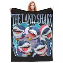 Marvel-Rivals Jeff The Land Shark Vintage Blanket Flannel Summer Video Game Portable Ultra-Soft Throw Blanket for Sofa Rug Piece 30x40in