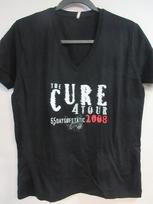 THE CURE OFICIALŪS MARŠKINĖLIAI 65 DIENOS GRUPĖ MUZIKA V FORMOS IŠKIRPTĖ MOTERIŠKI EXTRA LARGE Unisex Marškinėliai XXXXL