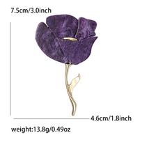 Fashionable And Sweet Alloy Resin Rose Brooch, , And Versatile, Suitable For Women's Clothing, Corsage, Jewelry, Pin. One Size