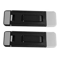 2Pcs Adjustable Laptop Stand High Stability Foldable Design Desk Ergonomic Aluminum Foldable Portable Computer Risers Holder juoda