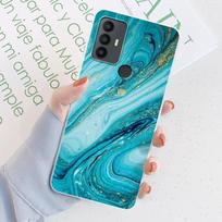 For TCL 305 Case For TCL 306 Flower Printing Transparent TPU Silicone Soft Phone Cases Cover Coque Bumper For TCL 305 306 Fundas TCL 305