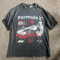 Vtg style Formula 1 racing short sleeve black color classic tee shirt S5XL S