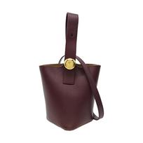 [Naudotas] Loewe Mini Pebble Bucket 'Tamsiai bordo' - Puikus #14FVHFM ONE SIZE