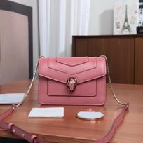 [Pre-Owned] Serpenti Forever Onyx Snake Head Clasp Small Calfskin Shoulder Bag - Excellent #THVCE3 ONE SIZE