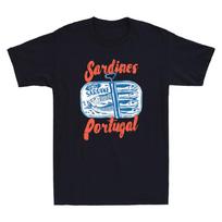 Sardines Tinned Fish Funny Parody Humor Quote Vintage Men's Short Sleeve T-Shirt S