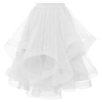 Women Plus Size Tulle Tutu Skirt Mermaid Wavy Midi Skirt For Dance Party Bridesmaid Dress S balta