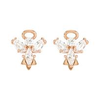 Swarovski Abstraktaus Angelo Auskarai Su Pradurtais Ausimis Moteriški Rožinio Aukso 5498971 auksas