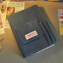 Creative Denim Notebooks Binder Journal Hand Ledger Diary With Pocket Girl Notebook Stationery Storage Korean School Supplies A2