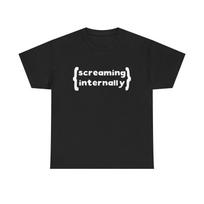 Men's and Women's T-shirts Screaming Internally Graphic S
