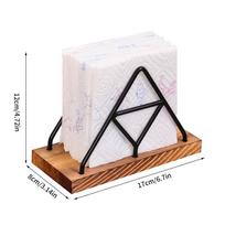 Factory Hot Selling Premium High-quality Modern Wood Table Napkin Holder for Dining Durable Paper Storage sena mediena