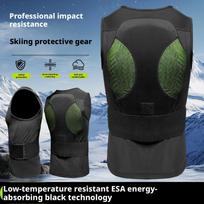 ESA Back Protector Vest 95.4% Shock Absorption Skiing Snowboarding Motorcycle Cycling Extreme Sports Unisex Wholesale S