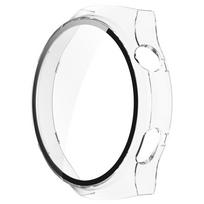 PC Watch Case Protection Frame with Tempered Glass Full Coverage Frame Anti-Fall Anti-Scratch for Huawei Watch 4 Pro Smart Watch