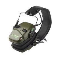 Noise-cancelling headphones, impact hearing hunting original tactical electronic shooting earmuffs for outdoor sports žalia