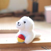 Sweet Seal Plush Toy Gentle Soft Stuffed Animal Cartoon Keychain Bag Charm