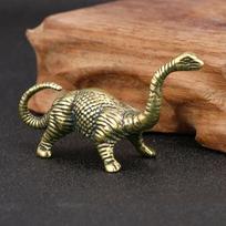 Tigras Karalius Gaudantis Elnią Drakoną ir Dinosaurą Statulėlė Mažas Ornamentas Antikinio Bronzos Gyvūno Miniatiūra Namų Stalo Dekoracijos Rankdarbis Dinosaur