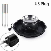 Flameless Smores Kit Electric Flameless Fondue Set Trays 2 In 1 Smores Maker  Movie Night US Plug
