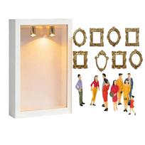 Wooden Miniature Museum Mini Museum Frames with Figurines for Home Decor DIY Adults Craft Wall Library Room Birthday gift balta