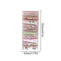 Nail transfer paper storage box Nail Foil Storage Box transparent organizer for foil rolls and stickers Nail Foil transfer sheet rožinė