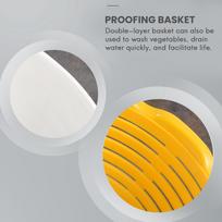 T02C!Plastic Fermentation Basket Bread Proofing Basket Kitchen Sourdough Basket