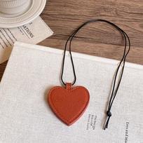 Anti-lost Heart Magnetic Glasses Bag Neck Hanging Eyeglass Clip Pu Leather Lanyard Glasses Clip Necklace Sunglasses Storage kava