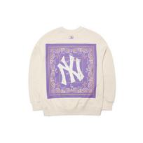 MLB Sweatshirt Unisex Milk White 3AMT53014-50CRS XS
