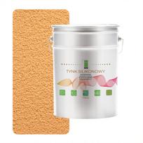 Geltonas šafrano spalvos išorinis silikoninis fasadinis tinkas 1.5mm premium 15kg