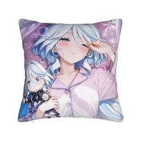 Albedo Genshin Impact Pillowcase Printing Polyester Cushion Cover Decor Throw Pillow Case Cover Seater Zippered 40X40Cm Peach skin 18*18(CM)-1Pcs