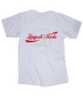 LAUNCH MODE white T-shirt Tops Tees Unisex Surfing skateboarding BMX Moto Wakeboarding Action S