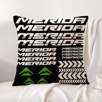 Fashion M-Meridas Bikes Cushion Cover Natural Linen Organic Fabric Double-Sided Printing Sofa Home Decor Gift Pillow Cover Peach skin 18*18(CM)-1Pcs