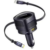 Baseus Enjoyment Max 90W 2x USB-C + kabel USB-C i Lightning – czarna 6932172682583