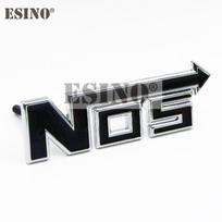 Car Styling Universal 3D Metal Chrome Zinc Alloy Emblem NOS Nitrogen Car Body Badge Sticker Decal juoda