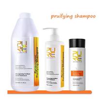 PURC Hair Purifying Shampoo Conditioner Keratin Hair Treatment Straightening Smoothing Professional Hair Care Salon Products Pruifying Shampoo balta