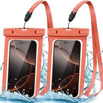 Waterproof Case for Xiaomi 17 15 Ultra Xiaomi 14 14T Pro 13 12 Redmi 15C A5 A3 A2 14C 13C 12C, IPX8 Protection - Orange - Pack of 2 oranžinė