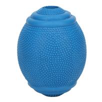 Dog Rugby Toy Rubber Bite Resistant Teeth Grinding Reduce Boredom Interactive Pet Chew Toy Balls For Dogs Puppy mėlyna