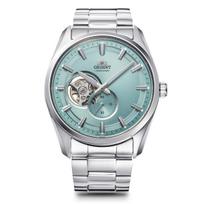 Orient Automatinis Šiuolaikinis Atviras Šviesus su Japonijos Garantija Vyriškas Laikrodis, Pusiau Skeletas, Širdis, Mėlynas, RN-AR0009L, Gamintojo