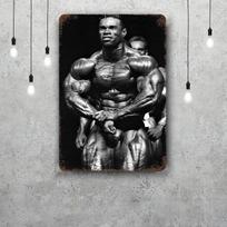 kevin levrone Classic Poster Rusty Metal Plaque Retro Decorative Plate Bar Man Cave Garage Club Metal Sign Wall Decoration 20x30cm（7.8x11.8inch）