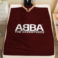 1pc ABBA Print Flannel Blanket, High quality Comfortable for All Seasons, Home Decor, Warmth and Comfort, Perfect for Christmas Gifts04 80cm x 120cm