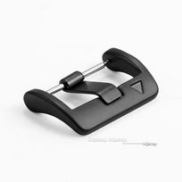 Nerūdijančio plieno laikrodžio sagtelė Garmin laikrodžio dirželiams Odinis Nailoninis Dirželis Sagtys Matinės Juodos Sagtys 22mm Laikrodžio Aksesuarai 22mm-no logo